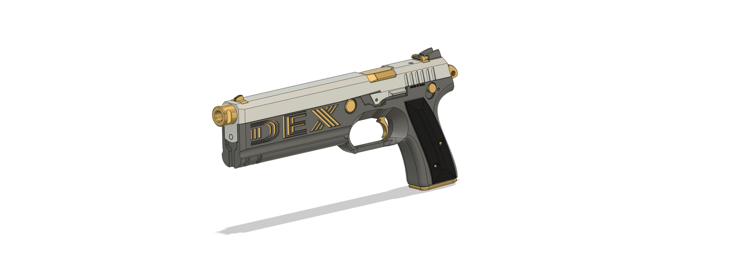 (PRE-ORDER) Cyberpunk 2077 Plan B, Dex Deshawn's Pistol STL file for 3D Printing