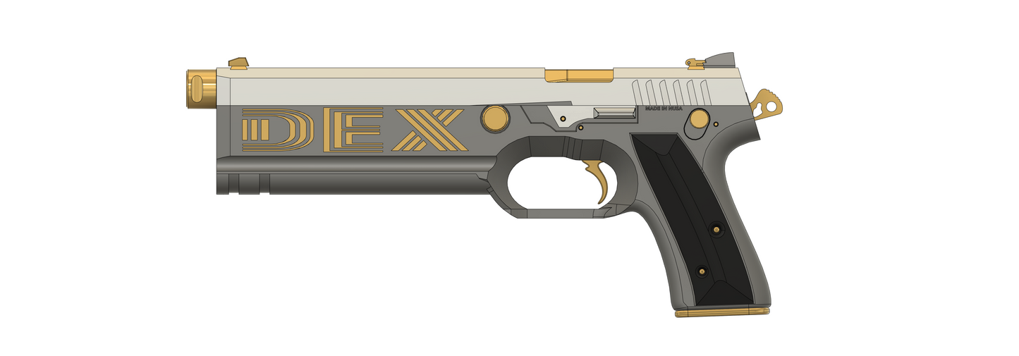 (PRE-ORDER) Cyberpunk 2077 Plan B, Dex Deshawn's Pistol STL file for 3D Printing