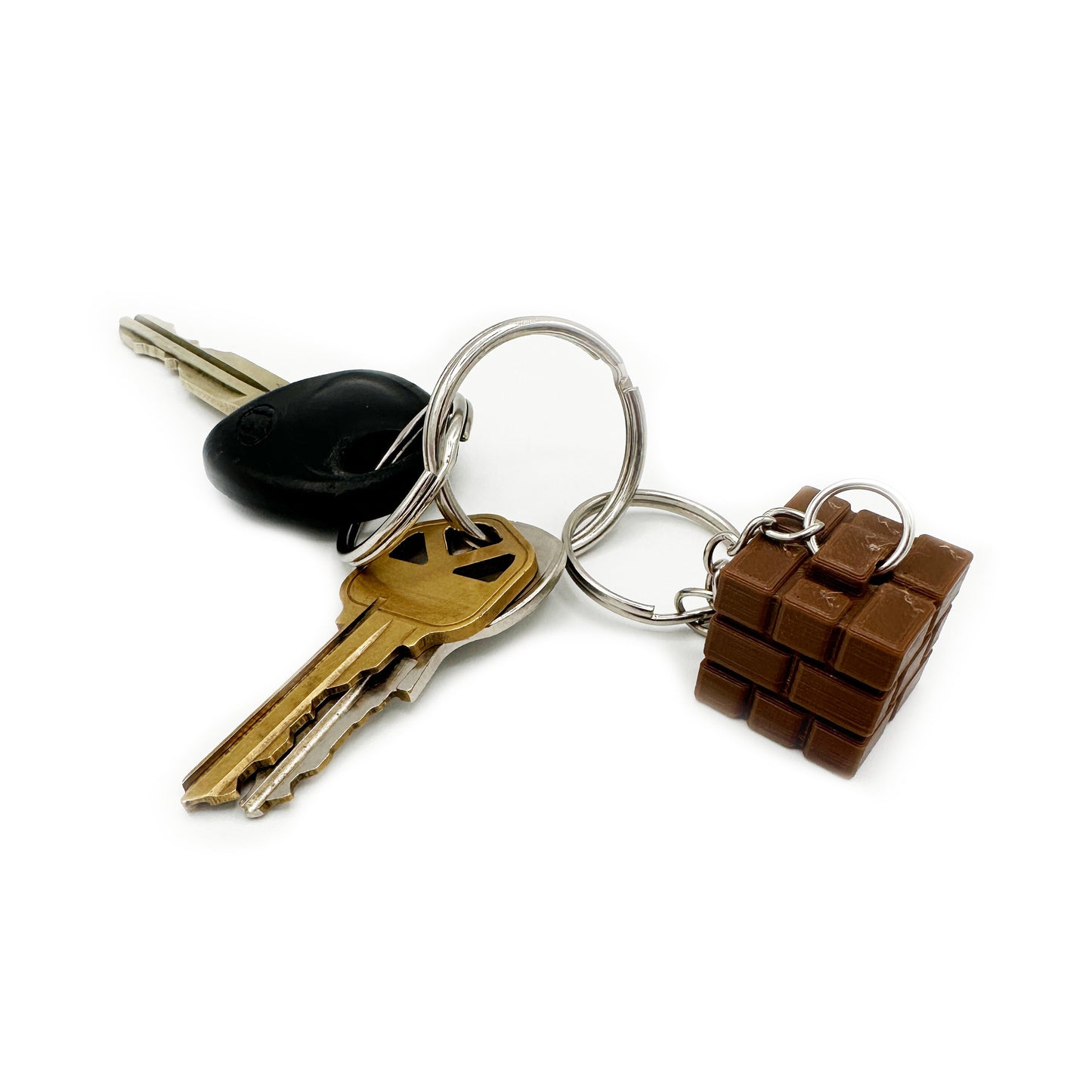 Mario Brick Block 3D Printed Keychain