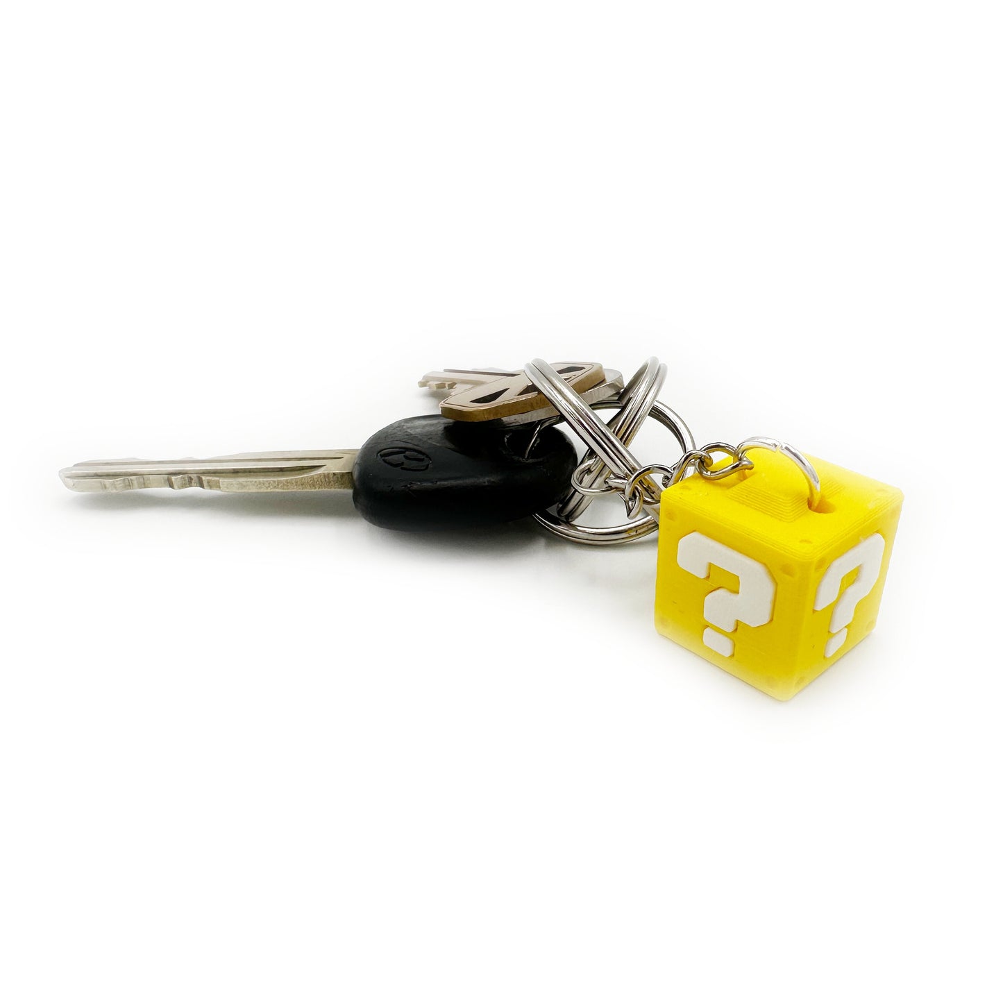 Mario Question Block 3D Printed Keychain
