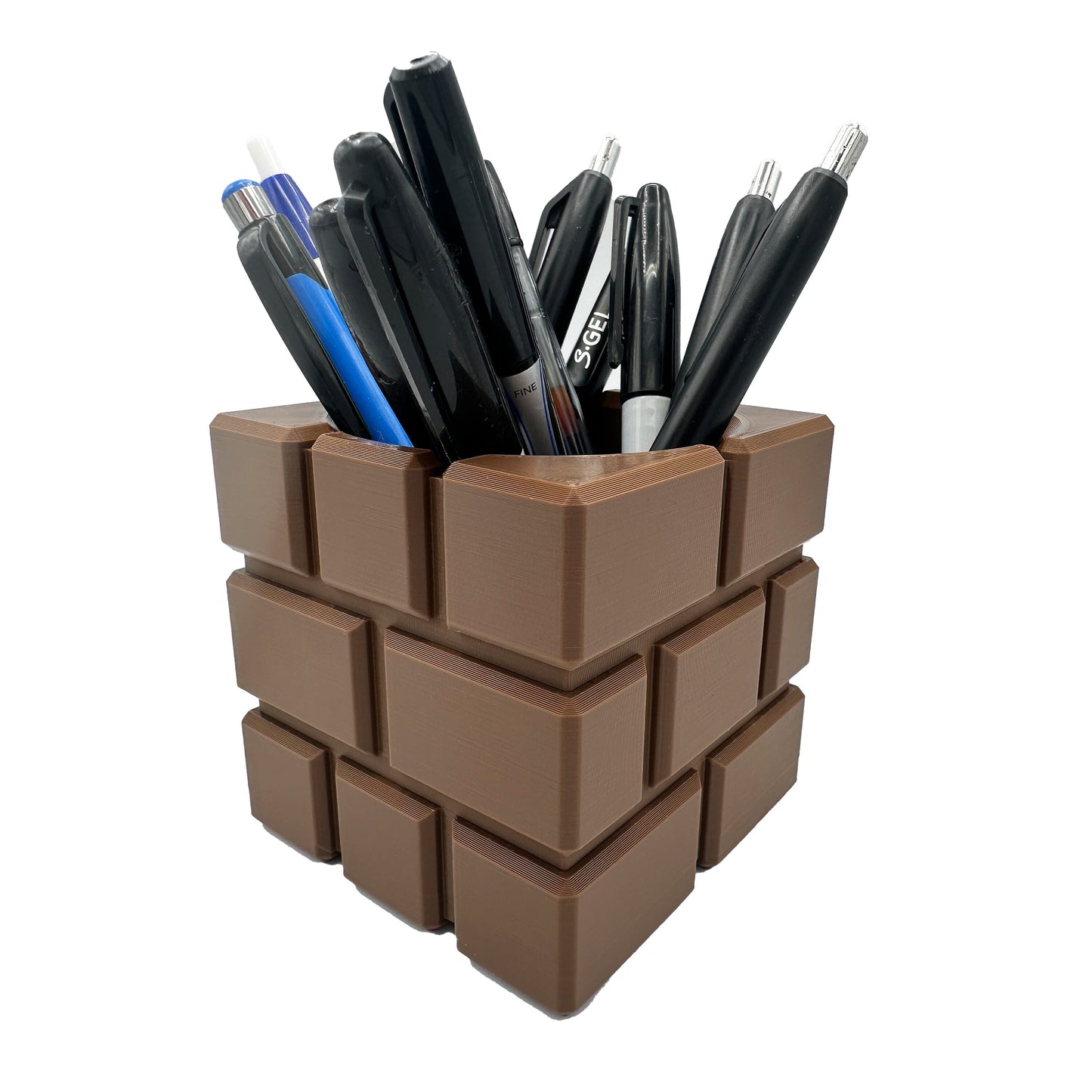 Mario Brick Block Pencil Holder